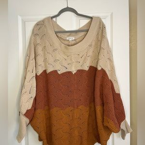 Chic Soul Boho Knit Sweater 3X